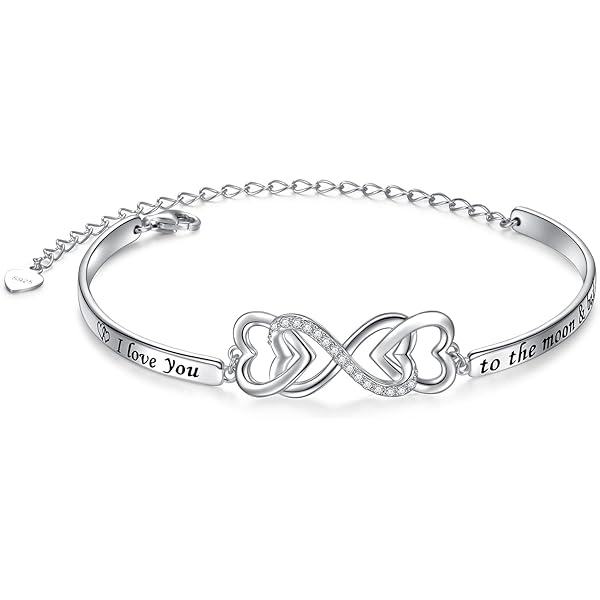 アクセサリー silver 925 love bracelet Sterling Silver Heart Bracelet for Women 925 Adjustable Love